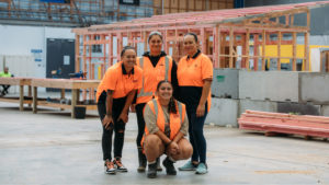 Female trades trainees at NZMA